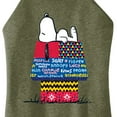 thumbnail image 3 of Peanuts - Snoopy Patchwork Doghouse - Juniors High Neck Tank Top, 3 of 6