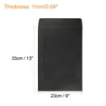 thumbnail image 2 of Unique Bargains A4 Clear Single Sided Mailing Photos Full Face Window Envelopes, Black 10 Pack, 2 of 5
