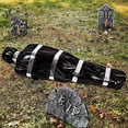 thumbnail image 2 of Escena del crimen de Halloween, cadáver inflable en bolsa para decoración de árbol de Casa Encantada de patio FLhrweasw Nuevo, 2 of 7