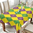 thumbnail image 4 of Mardi Gras Print Tablecloth Rectangle Colorful Table Cloth Large Square Table Cover for Dining Kitchen Party 60"x108" Decor Gift, 4 of 7