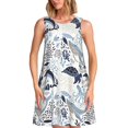thumbnail image 1 of Fotbe Sea Elements Vestido de Verano sin Mangas para Mujer – Vestido Midi Línea A, Estilo Camiseta Floral, Vestido Playero Casual y Fluido, 1 of 7