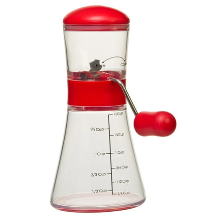 Stretched Chopper - Prepworks Nut Chopper, Clear and Red