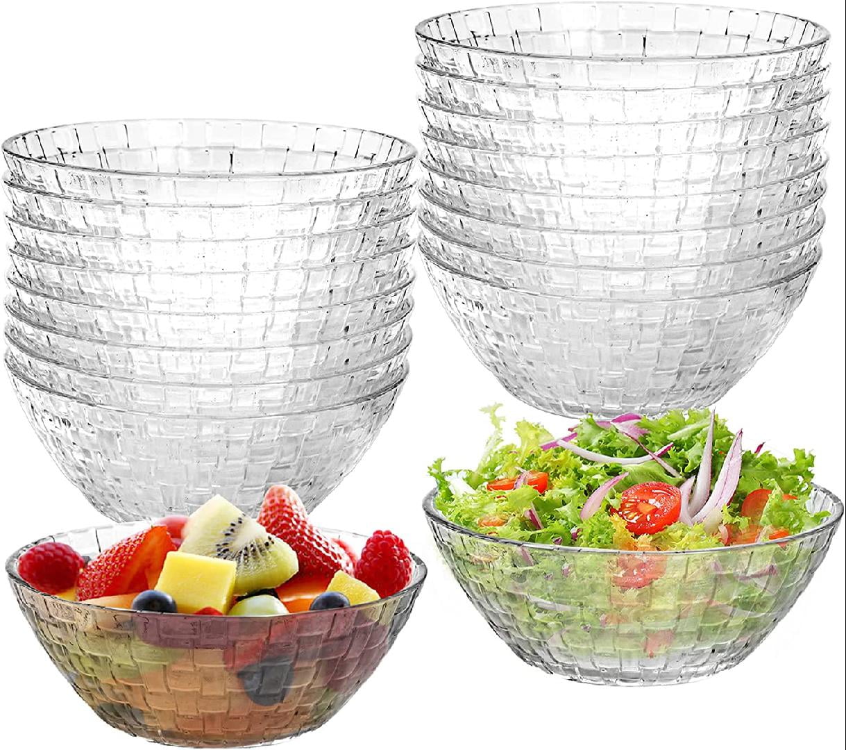 18 Pack 5 Inch Glass Prep Bowls Small Glass Bowls Mini Glass Bowls