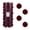 Burgundy, variant on Every Day is Christmas Velvet 50ct 57cm/2.24" Christmas Ornaments, Shatterproof Christmas Tree Ornament Set, Flocking Ball Decorations (Velvet Cool Grey)