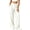 White women's high waisted wide leg pants a1, variant on Bzdzmqm Wide Leg Pants for Women High Waisted Flowy Palazzo with Pockets Elastic Waist Trousers Summer Beach Vacation Clothes, Gray 2XL