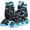 Teal, variant on MammyGol Adjustable Inline Skates with Light-Up Wheels for Boys Girls Outdoor Sports, Comfort Youth Kids Skates Black 5-8