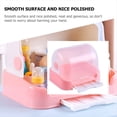 thumbnail image 4 of Box Dish Rack with Cover Dish Dryer Containers with Lids Cutlery Dish Utensil Drying Rack Bottle Drying Rack,1x Box Dish Rack with Cover,Pink, 4 of 7