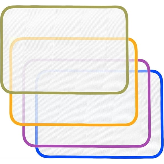 Triani 4Pcs Pressing Cloth for Ironing and Sewing 24*16 Inch Cloth Scorch-Saving Ironing Protector Insulation Pad for Sewing and Delicate Fabrics(Color Random)