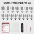 thumbnail image 5 of Presiona las uñas Curvlife Soft Gel con punta francesa, cobertura completa, 5 of 5