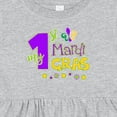 thumbnail image 4 of Inktastic My 1st Mardi Gras with Dots Girls Baby Dress, 4 of 5