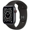 thumbnail image 1 of Pre-Owned Apple Watch Series 6 GPS + Cellular 40 mm Space Gray Aluminium Black Sport Band - Good, 1 of 1