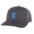 thumbnail image 5 of Wisconsin Trucker Hat - Embroidered State Flag Design - Badger State Wisconsin Cap Snapback (Black), 5 of 9