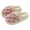 Pink, variant on Checkered House Slippers for Women Men Plush Warm Fuzzy Bedroom Shoes Platform Indoor Outdoor Slip on Winter Slippers Green 6.5