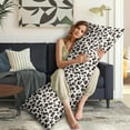 thumbnail image 5 of Leopard Print Body Pillow Cover – Soft & Breathable, Hidden Zipper, 20"x54", Fashion Animal Print – Cheetah & Tropical Spots, Perfect Gift for Side Sleepers, Pregnancy, Modern Home Decor, 5 of 7