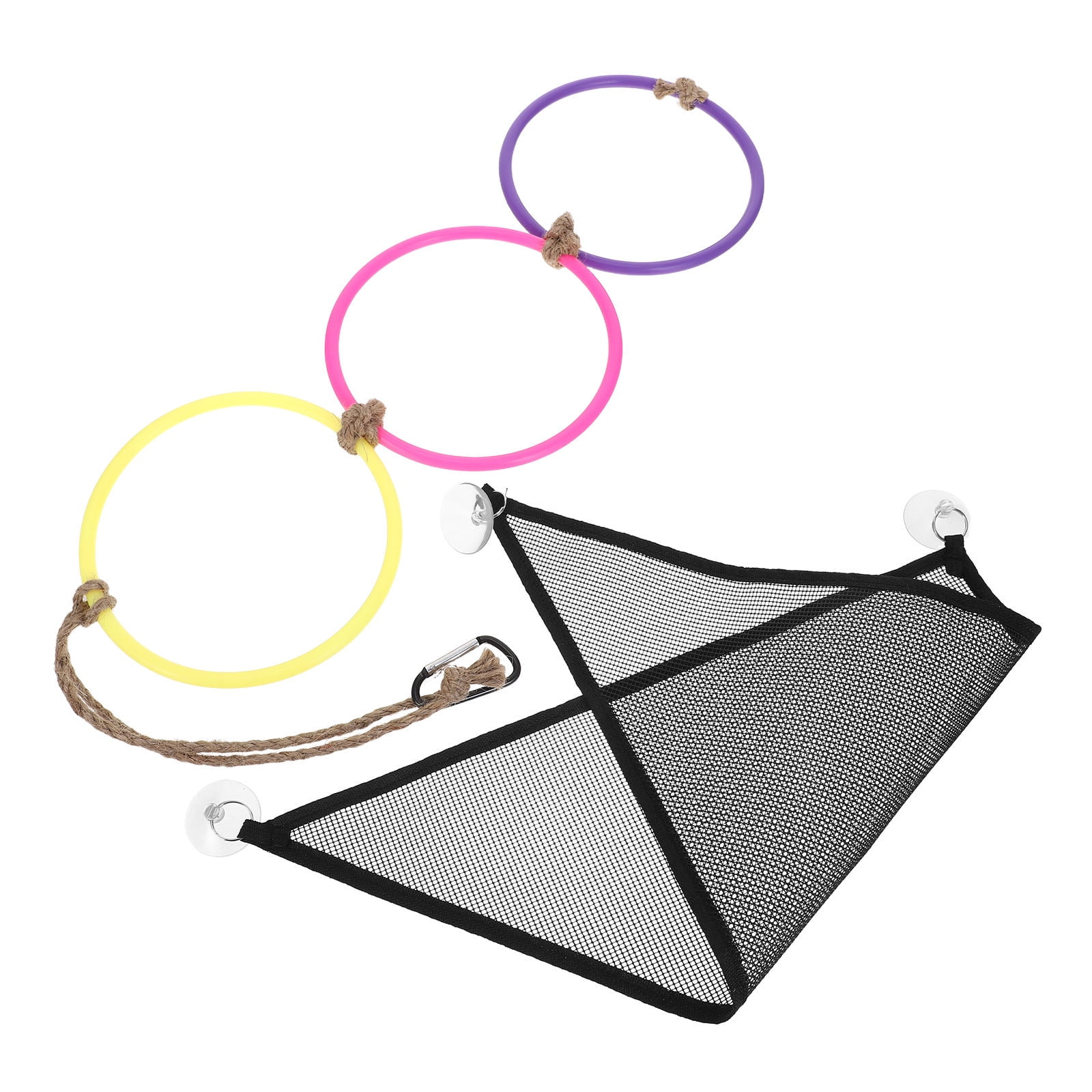 WRITWAA 1Set Soft Mesh Reptile Hammock for Bearded Dragon Window Perch and Climbing Fun