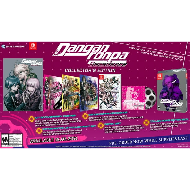 【新品】Switch Danganronpa Decadence Amazon.com: Danganronpa Decadence Collector's Edition