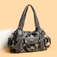 thumbnail image 3 of HUISZJ PU Leather Shoulder Bag, Large Capacity Crossbody Bag with Adjustable Strap, Y2k Messenger Bag for Women Work Shopping Travel (Leopard print), 3 of 5
