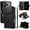 Black, variant on Leather For Apple iPhone 16 Plus Case Wallet With 11-Card Holder & Bills Slot, With Wrist Strap Soft PU Leather Magnetic For Women Wallet Case,Pink,For iPhone 16 Plus