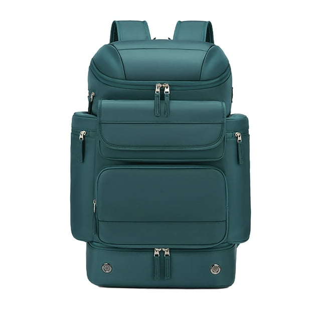Mochila Seitruly de Gran Capacidad Impermeable para Portátiles Verde Negruzco