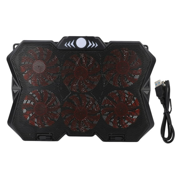 <p>Laptop Cooling Pad Gaming Laptop Cooler Stand Laptop Cooling Pad 6 Height Adjustable RGB Silent 6 Fan Metal Mesh Gaming Notebook Cooler Computer Mat For Under 19in</p>