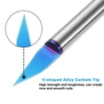 thumbnail image 4 of Uxcell V Groove Router Bit 0.005" Tip 30 Degree 1/4" Shank CNC Engraving Bits, 4 of 6