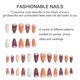 thumbnail image 2 of Cobertura completa de uñas postizas nude Uñas postizas francesas cuadradas acrílicas, adecuadas para mujeres y niñas, 24 piezas, 2 of 5