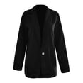 thumbnail image 3 of Casual Blazers for Women 2025 Corduroy Long Sleeve Notch Lapel Collar Open Front Business Casual Work Office Jacket, 3 of 6