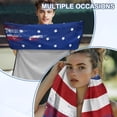 thumbnail image 6 of Garronmavis American Flag 1 PC Car Seat Towel Cover Breathable Non-Slip Front Car Seat Protector Easy Install for Post Workout Outdoor Use with Storage Bag Fits Cars SUV Trucks Sedan Van, 6 of 9
