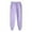Purple, variant on ShomPort Womens Elastic Waist Sweatpants Cinch Bottom Drawstring Fleece Lined Joggers Winter Casual Thick Warm Trousers Pockets