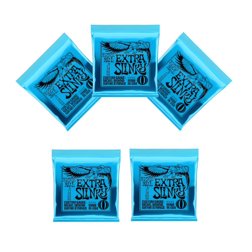 Ernie Ball Guitar Strings 5Packs Extra Slinky Electric 2225 838