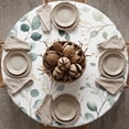 thumbnail image 5 of XINGAG Delicate Leaf Pattern Table Cloth For Small Round Dining Room Table,Soft Desk Decor For Casual Family Dinner Party, Resistant Washable Table Cover For Indoor Outdoor Home, 5 of 5
