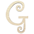 thumbnail image 1 of Krafty Supply - 8" Tall Birch Letter G | 1/4" Birch Plywood |Curlz|Wooden Letter|Craft Alphabet Initials, 1 of 2