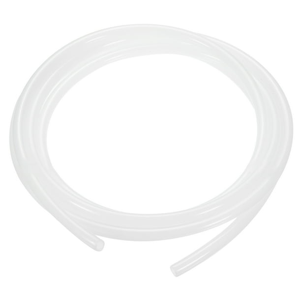 Uxcell 1/4"ID x 3/8"OD Tubo PE Translúcido Flexible de Agua Blanco, 10 Pies