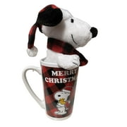 Dan Dee Peanuts Snoopy Merry Christmas Mug and Plush Snoopy