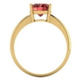 thumbnail image 4 of Solitaire Engagement Ring for Women - 2ct Natural Garnet in 14K Yellow Gold Promise Ring, 4 of 6