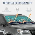 thumbnail image 2 of Lsque Let's go Travel 2 PCS Windshield Sun Shade | CarFoldable Window Covers | Car Accessories Reflect UV for Universal Cars SUV Truck | Large, 2 of 7