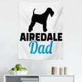 thumbnail image 1 of Airedale Tapestry, Pop Terrier Family Dog Lover Silhouette Simplistic Pattern, Fabric Wall Hanging Decor for Bedroom Living Room Dorm, 5 Sizes, Charcoal Grey Sea Blue, by Ambesonne, 1 of 1