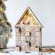 thumbnail image 2 of Calendario de Adviento de madera con luces LED de Navidad, adorno de cuenta regresiva de Papá Noel con batería, casa de pueblo, caja de cajones, regalo de Año Nuevo, 2 of 4