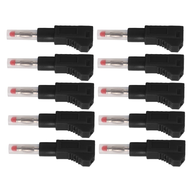 Banana 10PCS Conectores Tipo Banana Telescópicos 4 Mm CAT II 600 V 32 A Funda De PE Para Equipos Digitales 3C De Seguridad Industrial