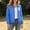 Blue, variant on Womens White Lightweight Hooded Windbreaker Jacket Water Resistant Packable Travel Coat,Size S