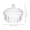 NUOLUX Glass Candy Crystal Jar Canister Bowl Jars Sugar Cookie