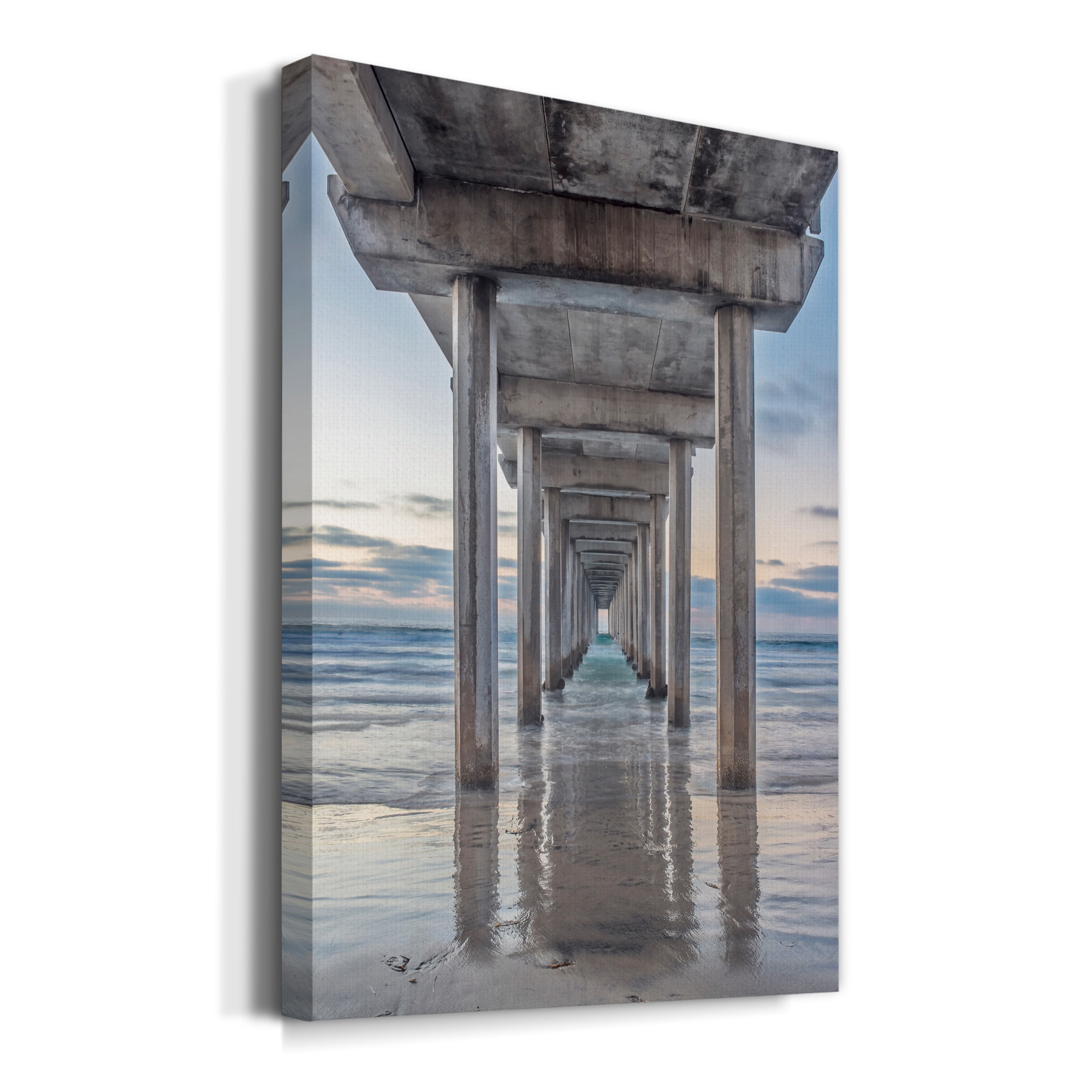 Scripps Pier Premium Gallery Wrapped Canvas - Ready to Hang - 32 x 48