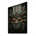 thumbnail image 2 of Designart "Tribal Dogon African Mask" African Tribal Print on Natural Pine Wood, 2 of 5