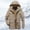 X-435Khaki, variant on YMNXA Mens Winter Coats With Hood Long Sleeve Solid Color Zip Up Plush Thickened Warm Jacket With Pocket For Outdoor Activities Army Green L