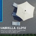 thumbnail image 3 of JShteea Paraguas Canopy Cloth Poliéster Reemplazo Parasol Cover (Beige 2.7M 6Bones), 3 of 9