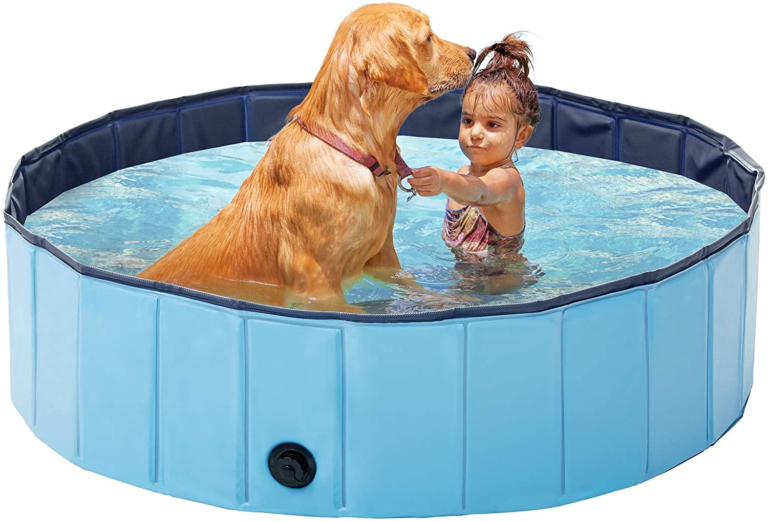 Hard Plastic Dog Pool, Backyard Dog Bath and Dog Swimming Pool, Outdoor