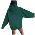 thumbnail image 4 of WILLBEST Sudadera con Capucha para Mujer, Ligera, Estilo Pullover, con Estampado Otoñal E Invernal Grande, 4 of 5