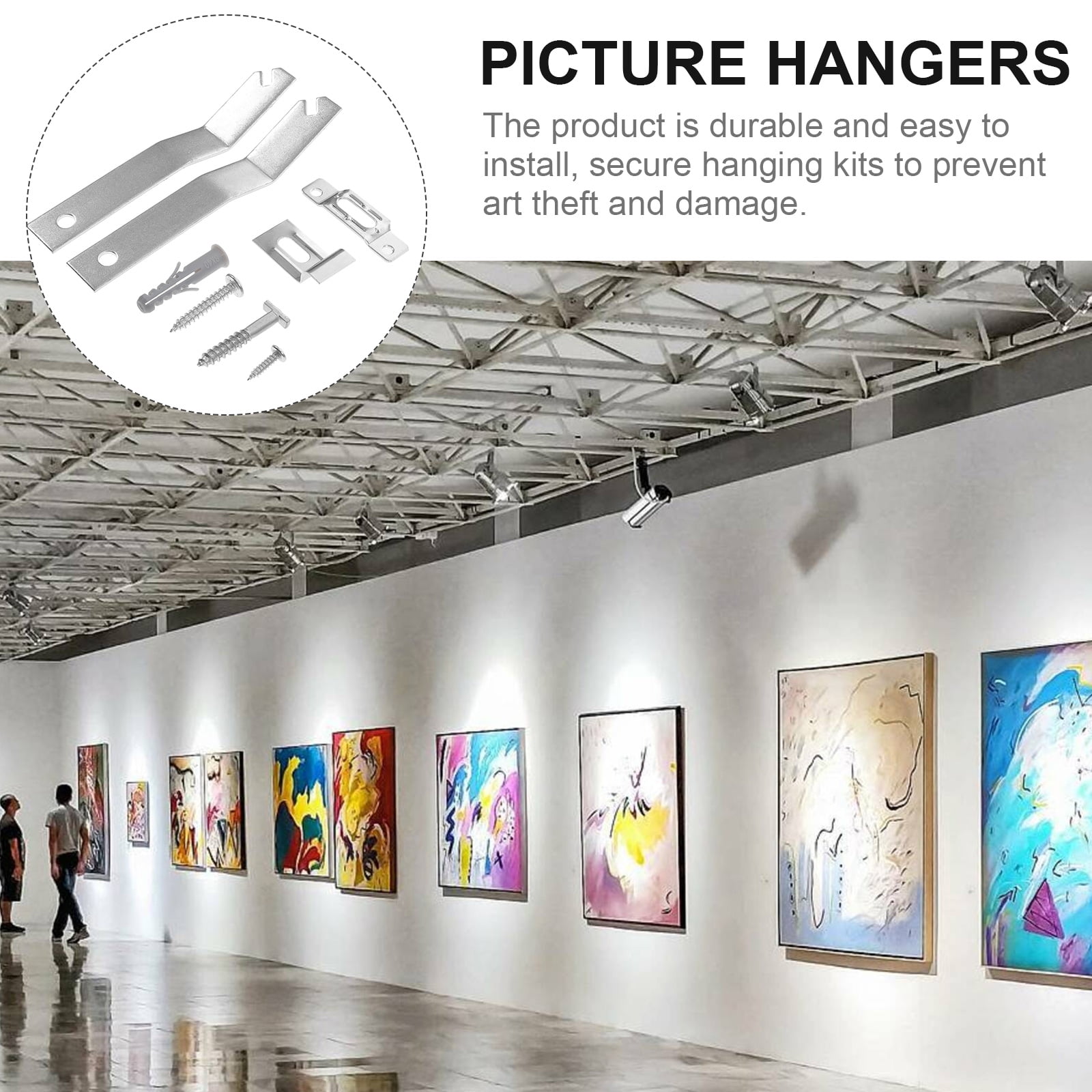 8 Sets Picture Hanging Kit with Picture Frame Hardware Accessories for Wall Art, Photo Frames, and Home Decor