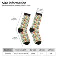thumbnail image 2 of Cauagu Retro Bike Print Crew Socks for Women and Men,Adult Athletic Running Socks 1-Pair Sports Socks Work Gear Socks with Moisture Wicking, 2 of 6