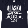 thumbnail image 4 of Inktastic Alaska Awesome Since 1959 Boys or Girls Baby Bodysuit, 4 of 5